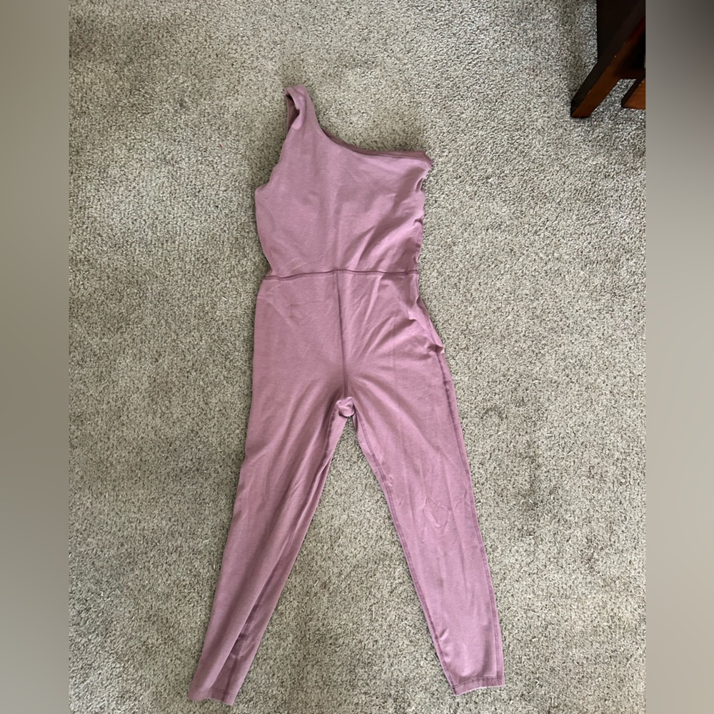 Pink workout bodysuit